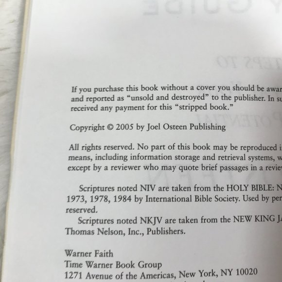 5/$25 Joel Osteen Book - Picture 4 of 9